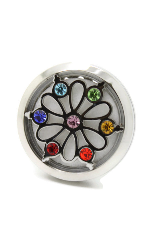 Crystal Flower Essential Oil Car Vent Diffuser Clip-On- 30mm-Car Diffuser-Destination Oils