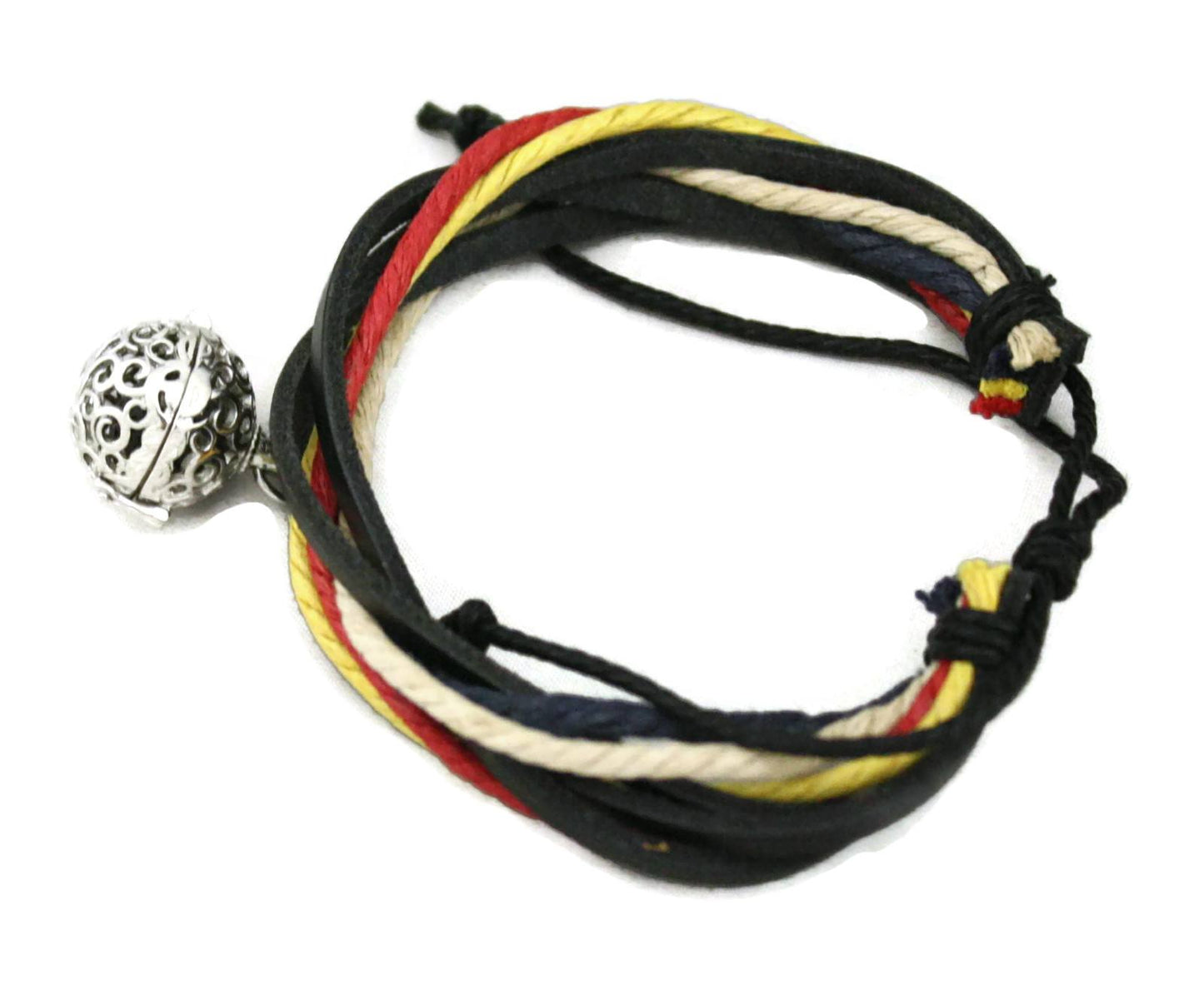 Nautical Essential Oil Diffuser Bracelet- Black Leather- Adjustable-Diffuser Bracelet-Destination Oils