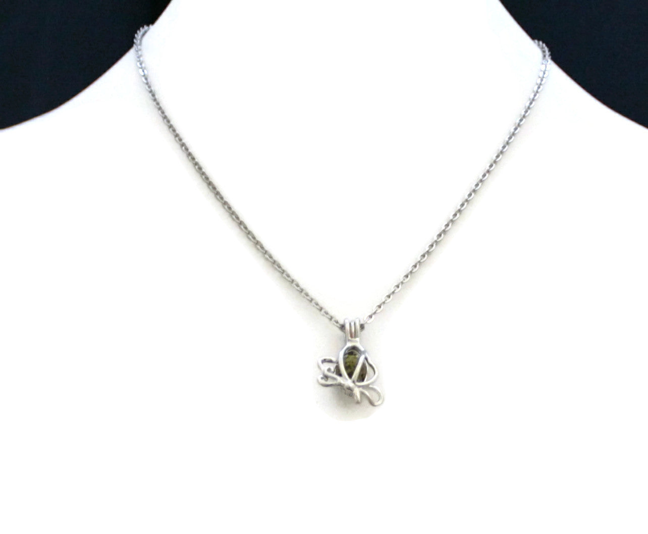 Butterfly Girls Essential Oil Diffuser Necklace- 16" Stainless Chain-Diffuser Necklace-Destination Oils