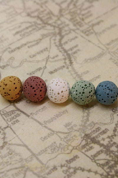 10mm Replacement Lava Stones for Diffuser Bracelets- Set of 5-Diffuser Bracelet-Destination Oils