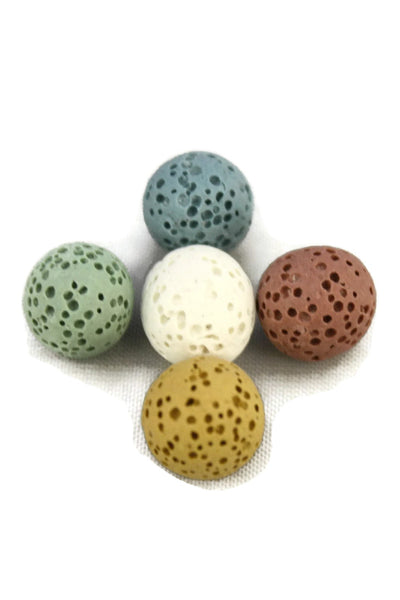 10mm Replacement Lava Stones for Diffuser Bracelets- Set of 5-Diffuser Bracelet-Destination Oils