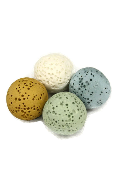 14mm Replacement Lava Stones for Diffuser Necklaces- Set of 4-Diffuser Necklace-Destination Oils