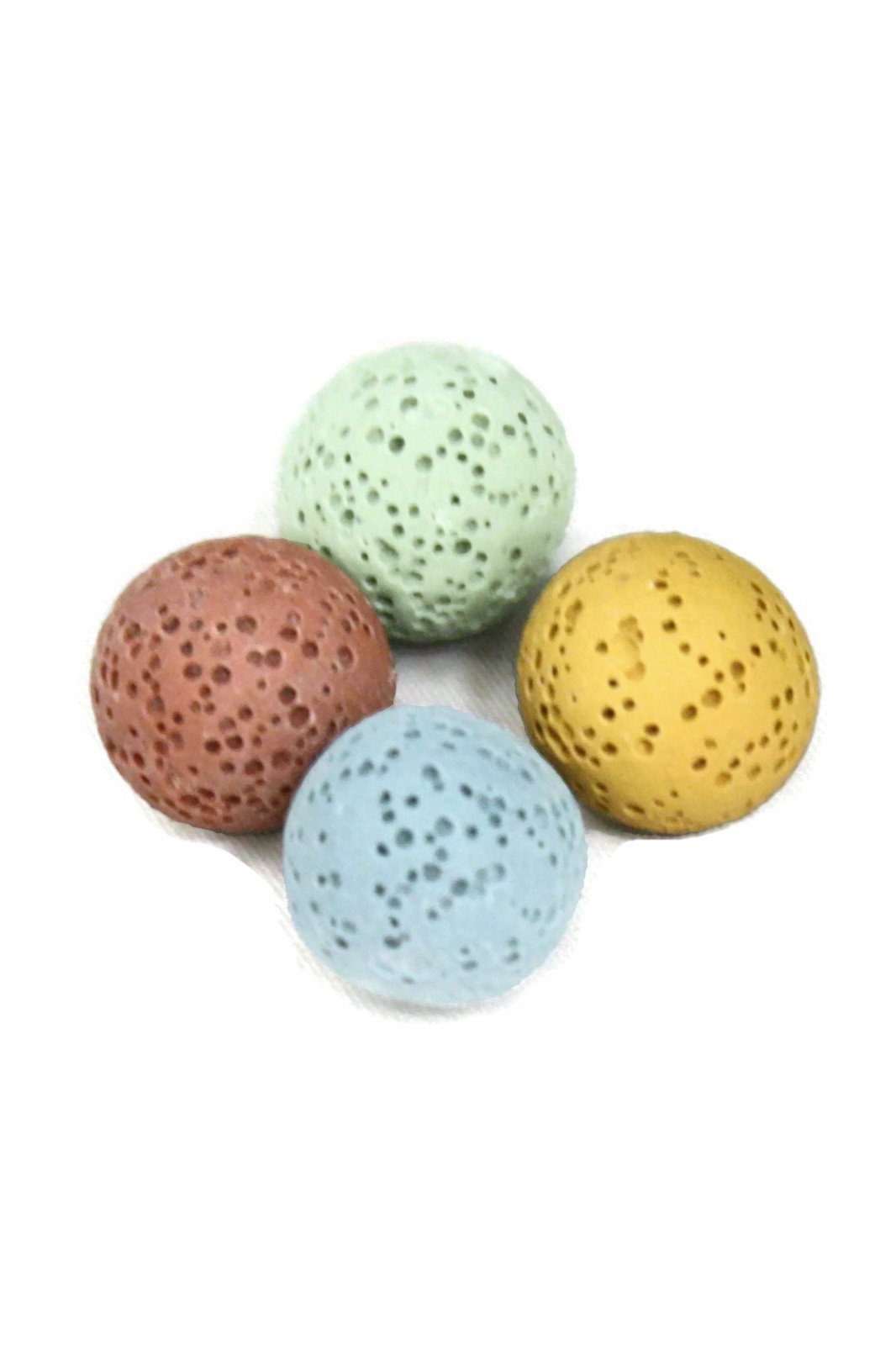 14mm Replacement Lava Stones for Diffuser Necklaces- Set of 4-Diffuser Necklace-Destination Oils