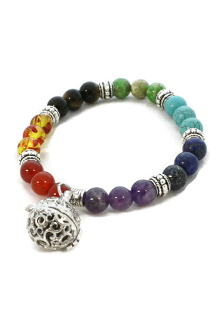 Full Circle 7 Chakra Essential Oil Diffuser Bracelet- Multicolored-Diffuser Bracelet-Destination Oils