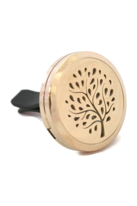 Willow Tree Rose Gold Auto Vent Clip-On Diffuser- 30mm-Car Diffuser-Destination Oils