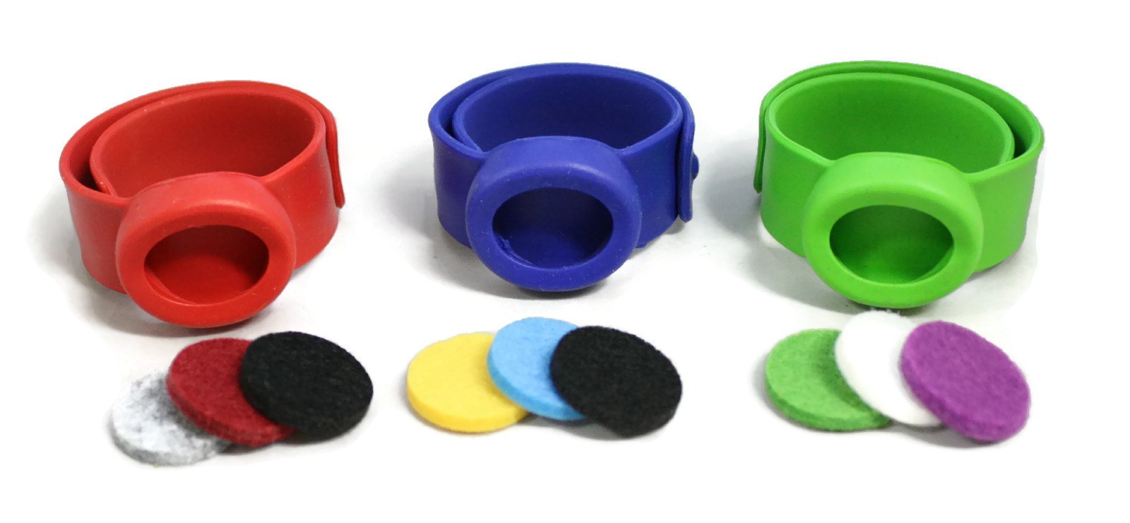 Sporty Kids Essential Oil Diffuser Silicone Slap Bracelet- Set of 3-Diffuser Bracelet-Destination Oils