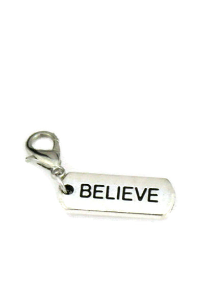 Believe Silver Jewelry Charm-Jewelry Charm-Destination Oils