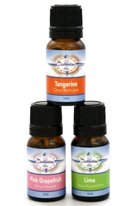 Citrus Trio Essential Oil Gift Set- Lime, Tangerine, Pink Grapefruit-Gift Sets-Destination Oils