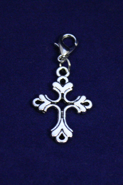 Cross Silver Jewelry Charm-Jewelry Charm-Destination Oils