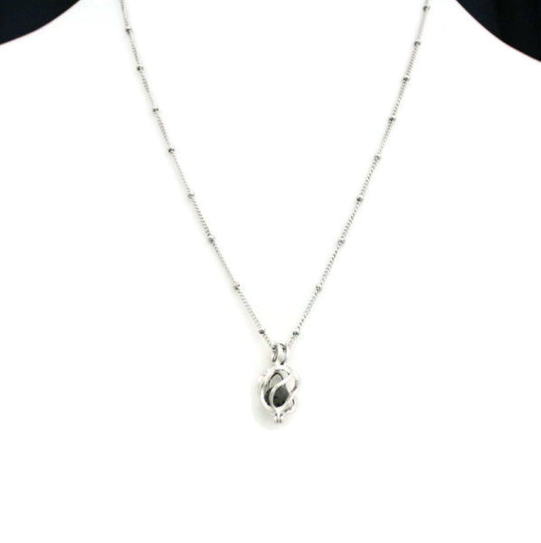 Encircle Womens Silver Essential Oil Diffuser Necklace- 18"-Diffuser Necklace-Destination Oils