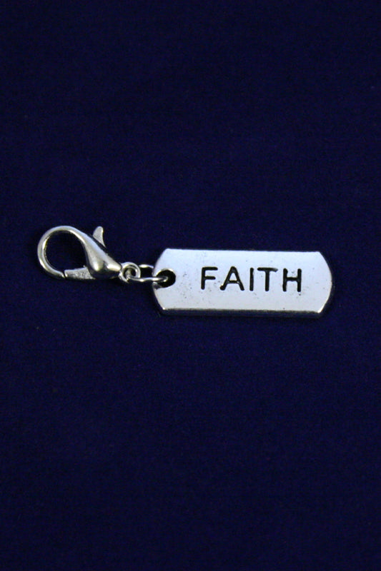 Faith Silver Jewelry Charm-Jewelry Charm-Destination Oils