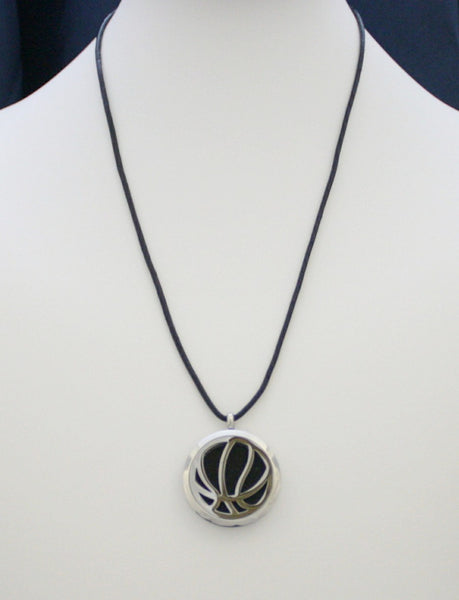 Basketball Stainless Steel Essential Oil Diffuser Necklace- 30mm-Diffuser Necklace-Destination Oils