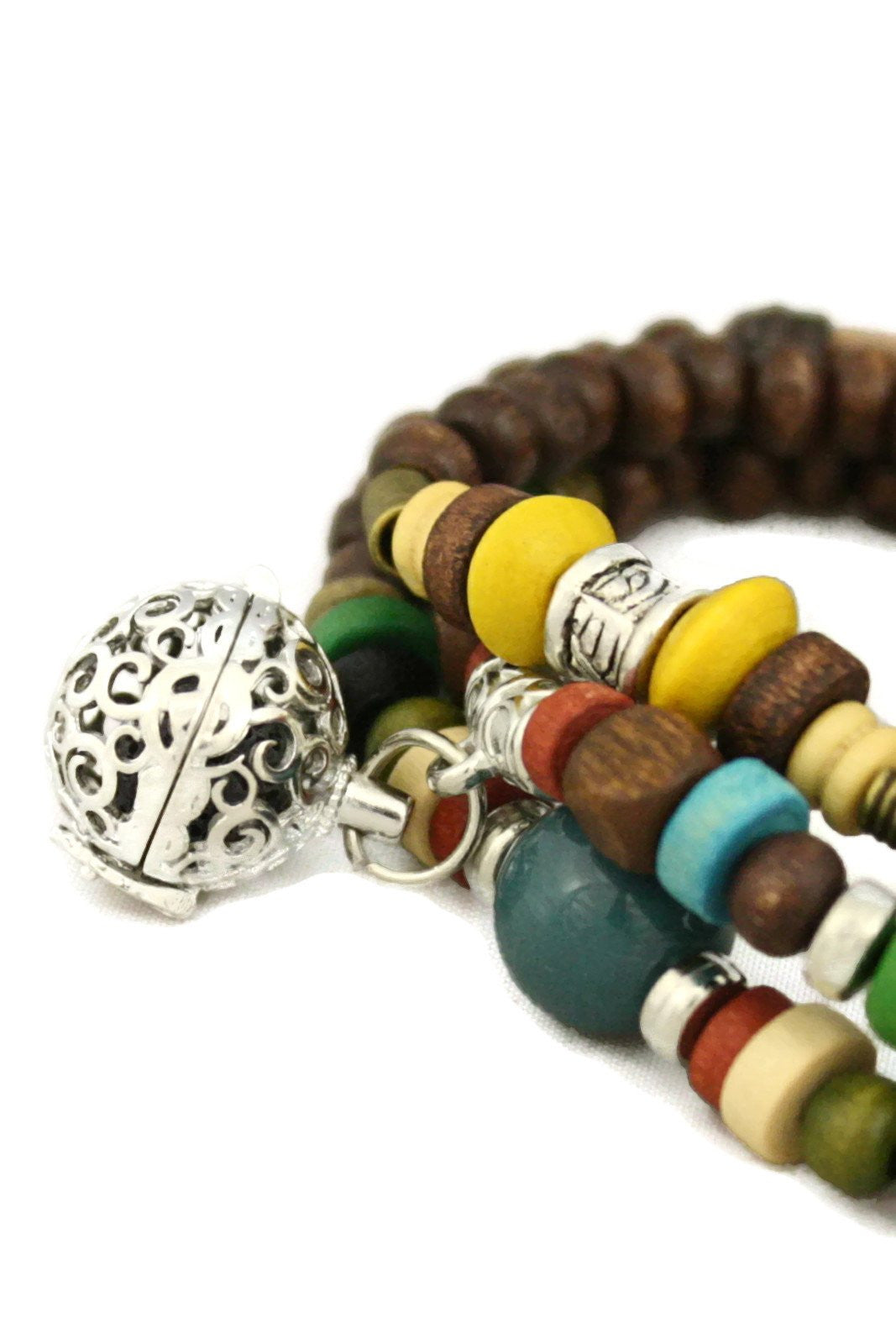 Global Triple Wrap Essential Oil Diffuser Bracelet/ Necklace-Diffuser Bracelet-Destination Oils