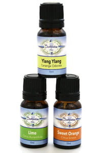 Happy Emotion Boost Essential Oil Gift Set- Ylang Ylang, Sweet Orange, Lime-Gift Sets-Destination Oils