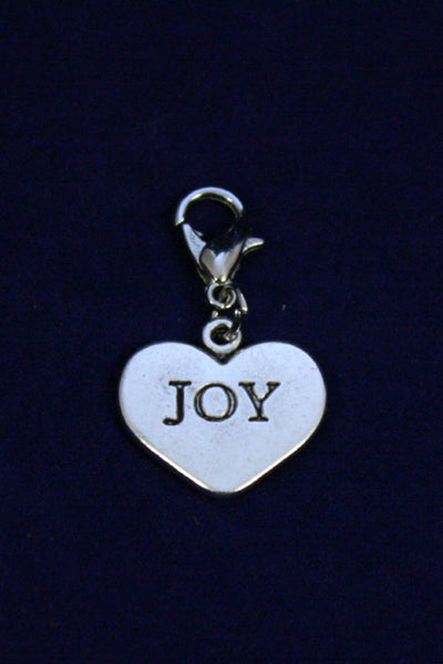 Joy Silver Heart Jewelry Charm-Jewelry Charm-Destination Oils