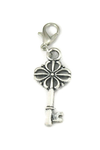 Vintage Key Silver Jewelry Charm-Jewelry Charm-Destination Oils