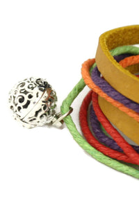 Meadow Leather Wrap Essential Oil Diffuser Bracelet/ Choker Necklace-Diffuser Bracelet-Destination Oils