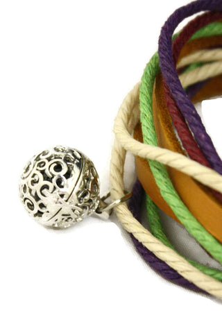 Orchard Leather Wrap Essential Oil Diffuser Bracelet/ Choker Necklace-Diffuser Bracelet-Destination Oils