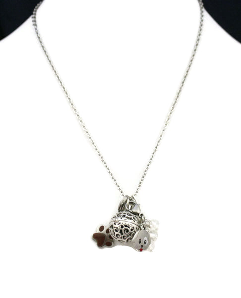 Puppy Love Kids Dog Essential Oil Charm Necklace- 16"-Diffuser Necklace-Destination Oils