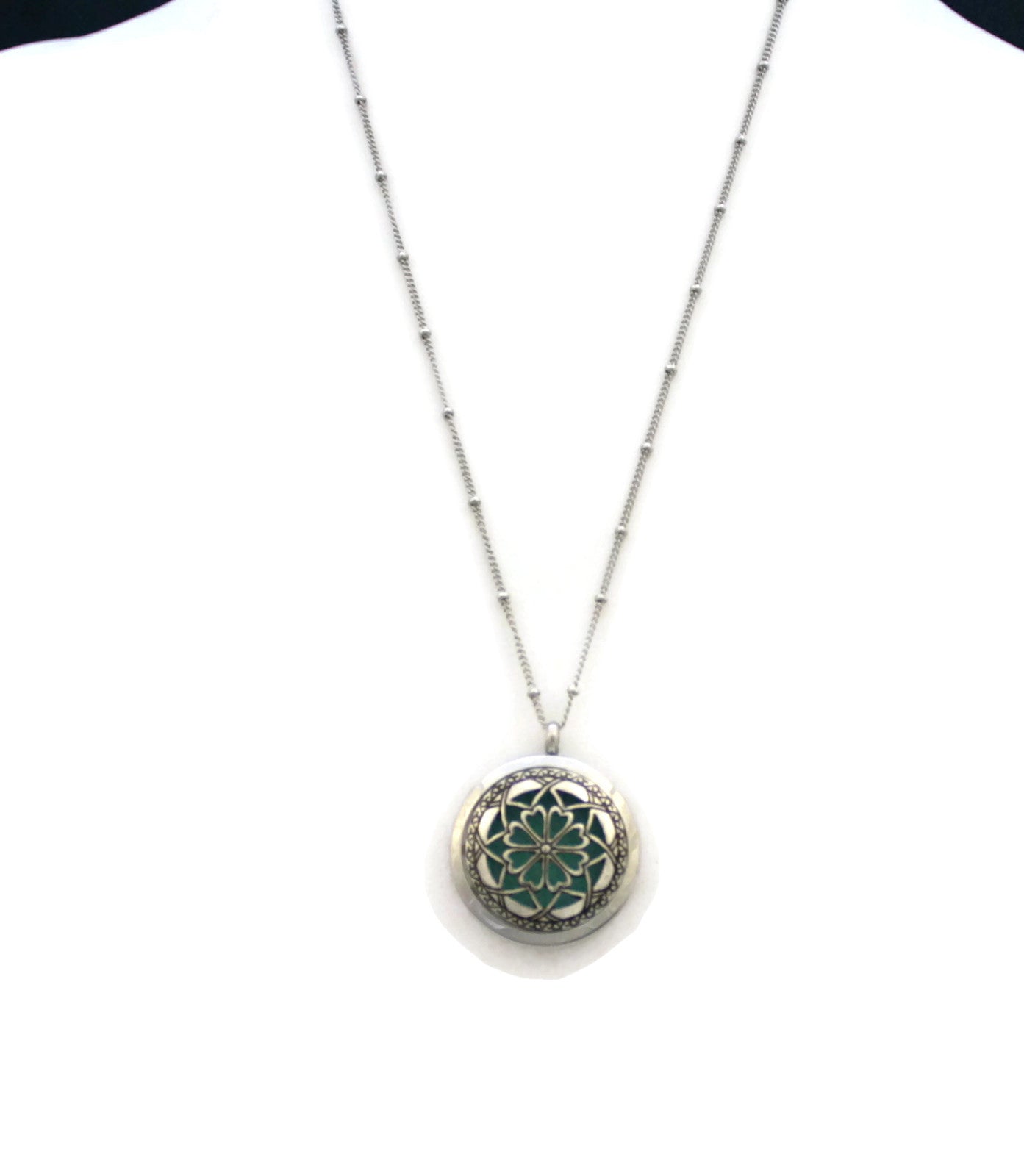 Unique 316L Stainless Steel Essential Oil Diffuser Necklace- 30mm- 20"-Diffuser Necklace-Destination Oils