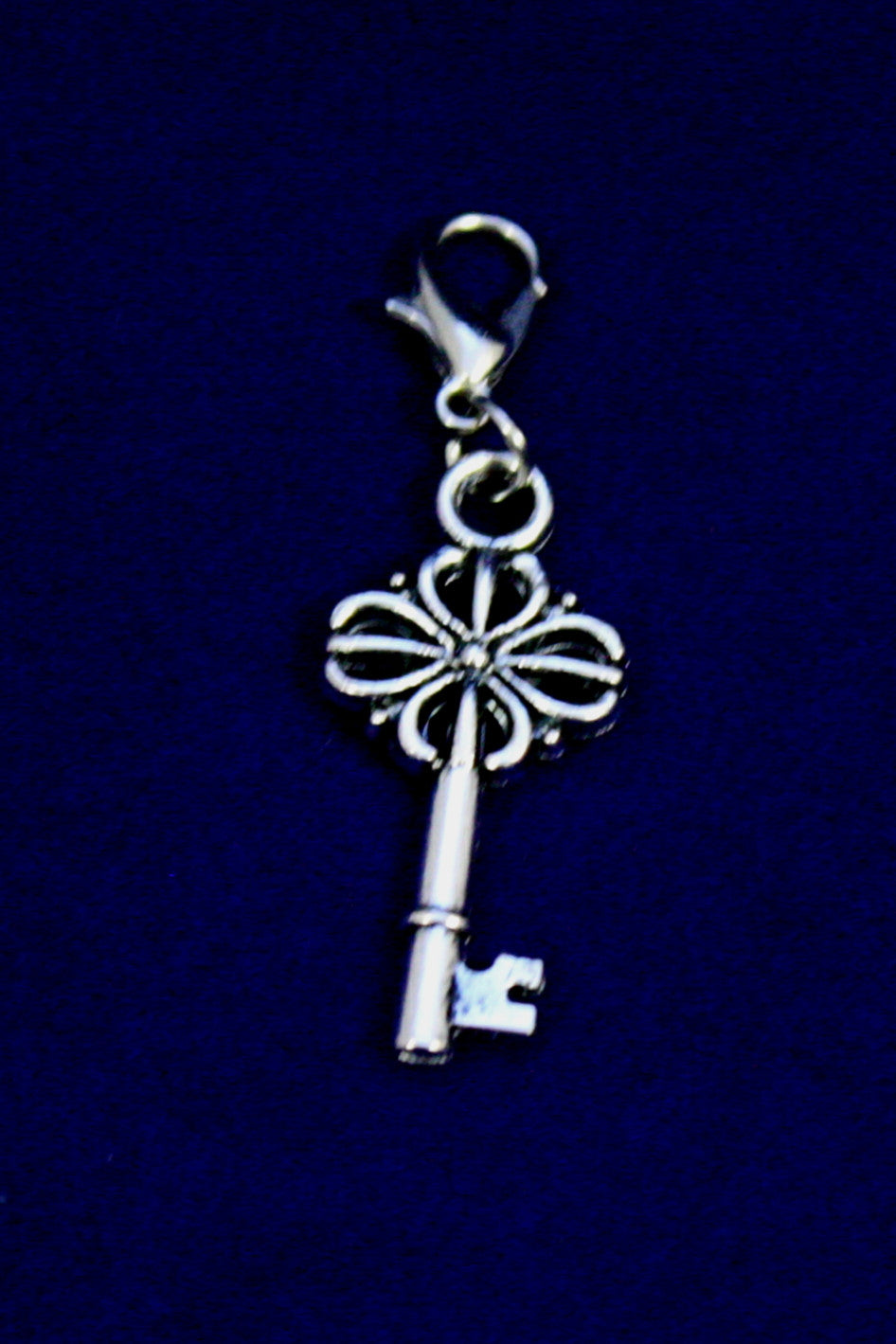 Vintage Key Silver Jewelry Charm-Jewelry Charm-Destination Oils